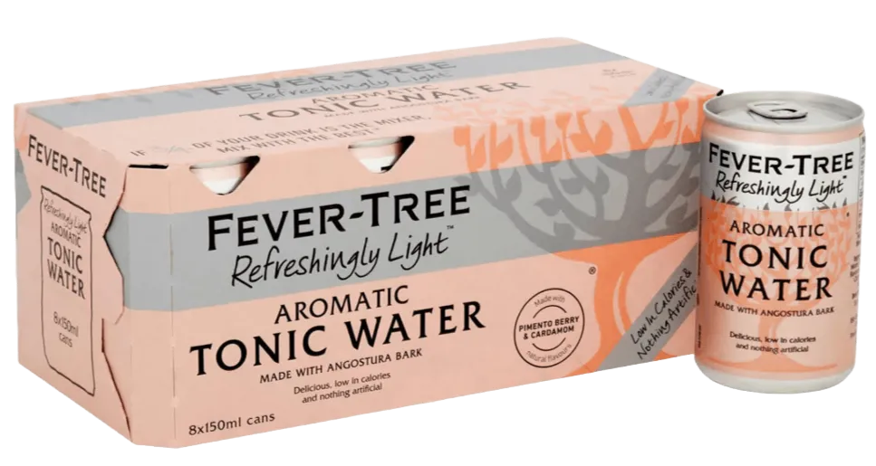  Liquor Loot- Fever-Tree Refreshingly Light Aromatic Tonic Water (150ml x 8) -  