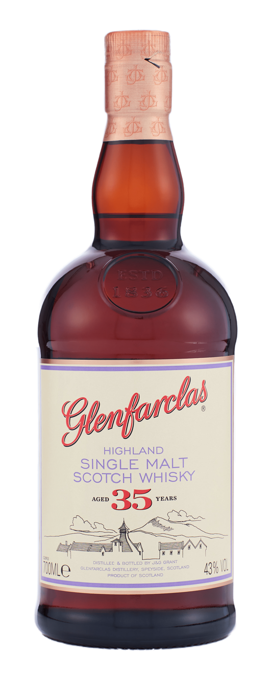 Glenfarclas 35 Year Old Single Malt Scotch Whisky (700mL) - Liquor Loot- 