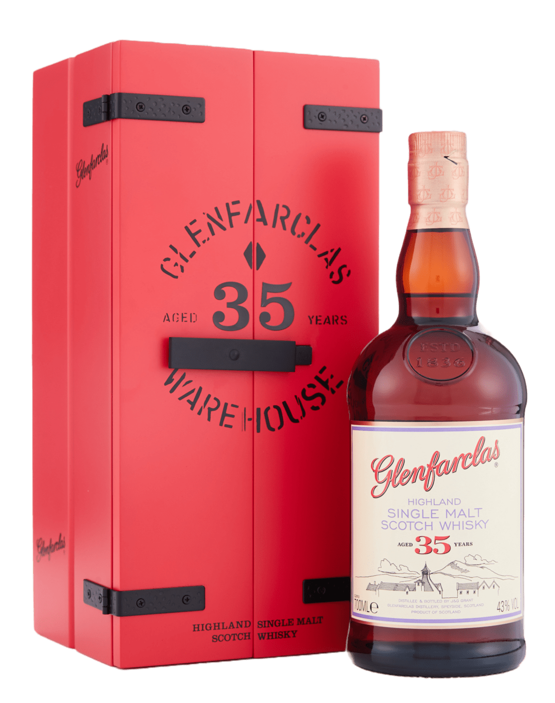 Glenfarclas 35 Year Old Single Malt Scotch Whisky (700mL) - Liquor Loot- 