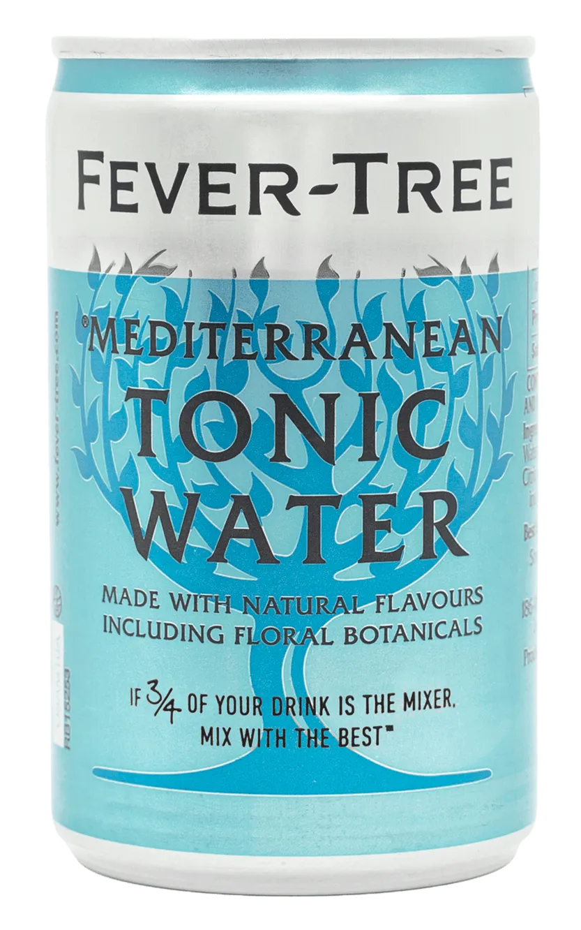  Liquor Loot- Fever-Tree Premium Mediterranean Tonic Water Cans (150ml x 8) -  