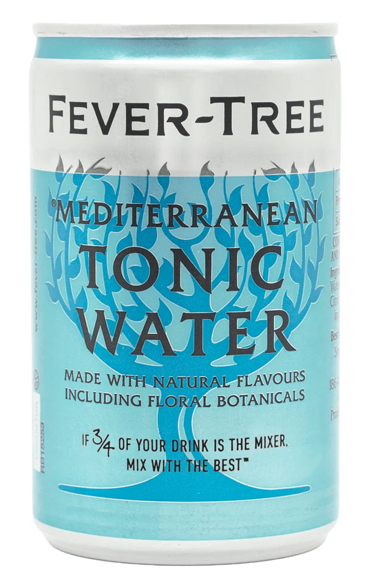  Liquor Loot- Fever-Tree Premium Mediterranean Tonic Water Cans (150ml x 8) -  