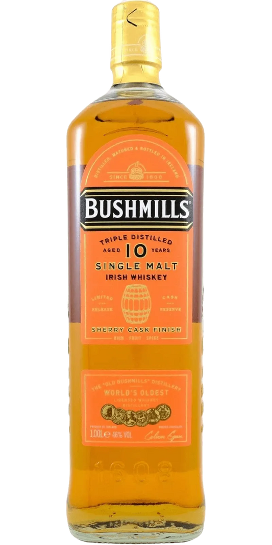  Liquor Loot- Bushmills 10 Year Old Sherry Cask Finish Irish Whiskey (1000mL) -  