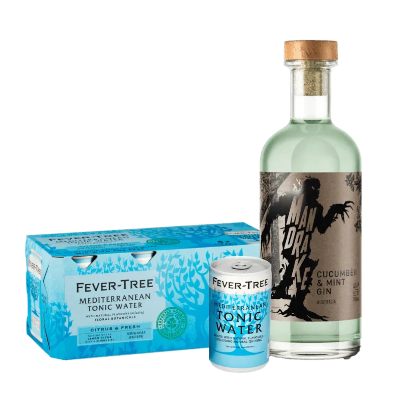  Liquor Loot- Nosferatu Cucumber and Mint Gin & Mediterranean Tonic Bundle -  