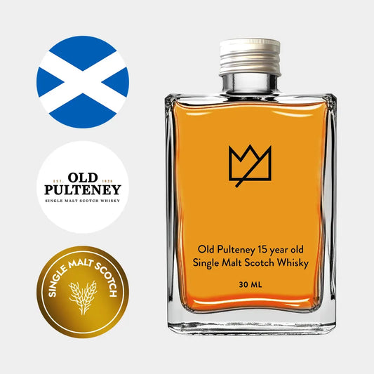 Old Pulteney 15 year old Single Malt Scotch Whisky 30ml, Liquor Loot