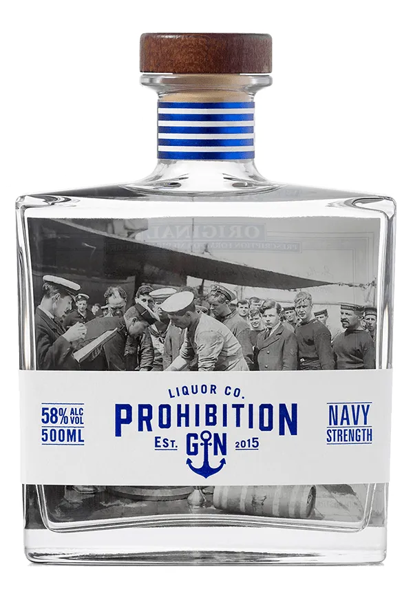  Liquor Loot- Prohibition Liquor Co. Navy Strength Gin (500mL) -  