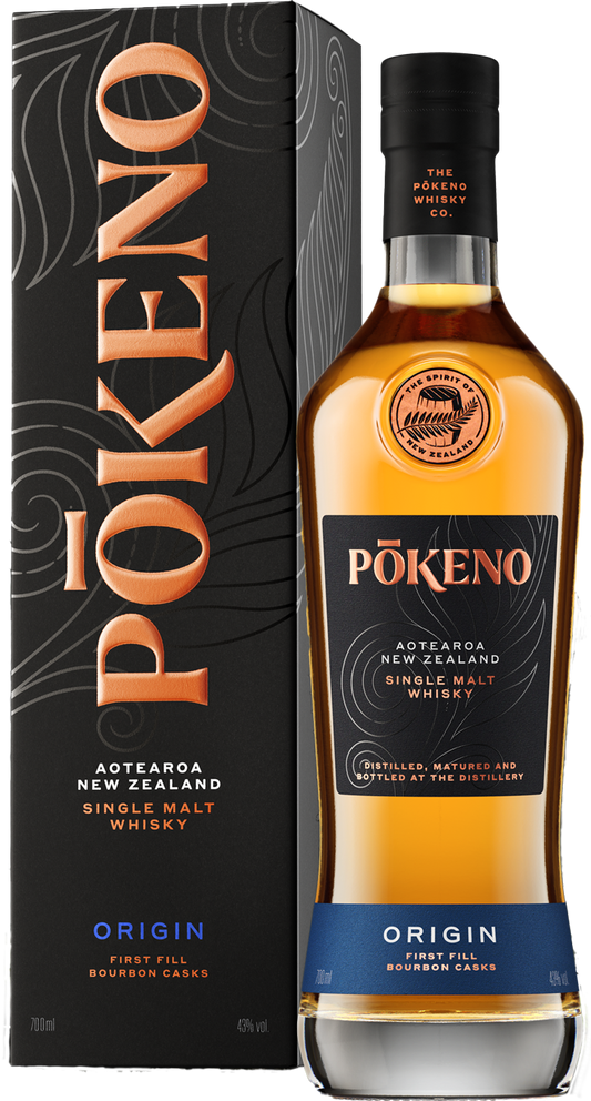 Pōkeno Origin Single Malt New Zealand Whisky (700ml)