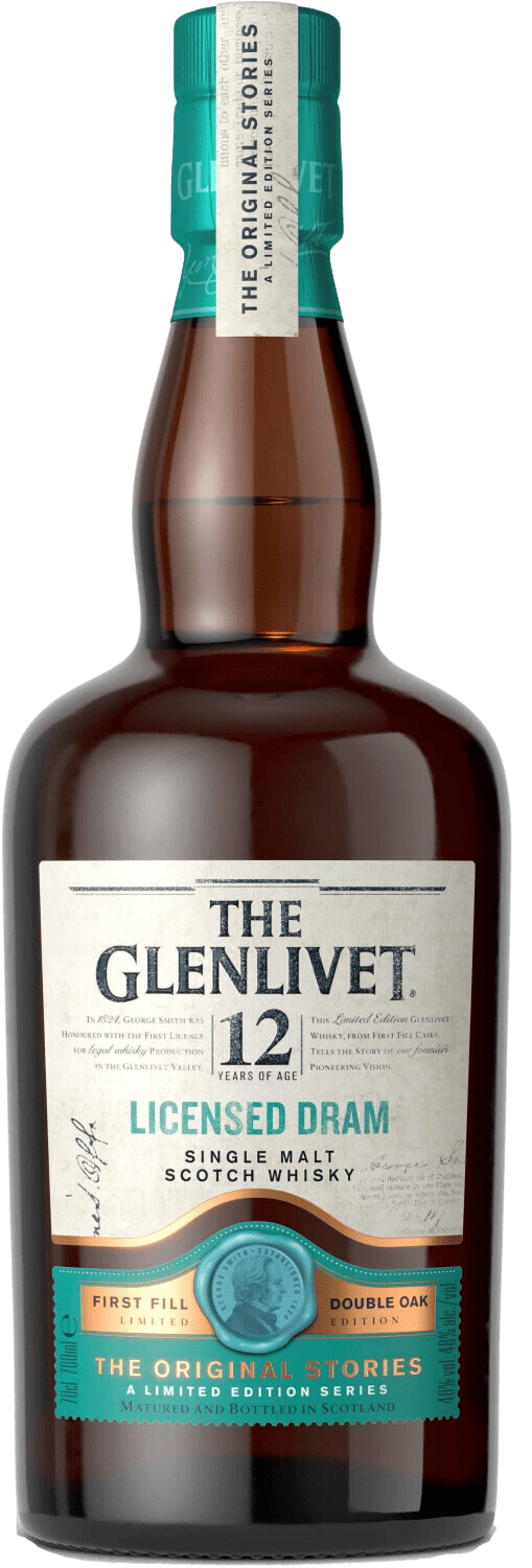 The Glenlivet 12 Year Old Licensed Dram Limited Edition Single Malt Whisky (700mL) - Liquor Loot- 