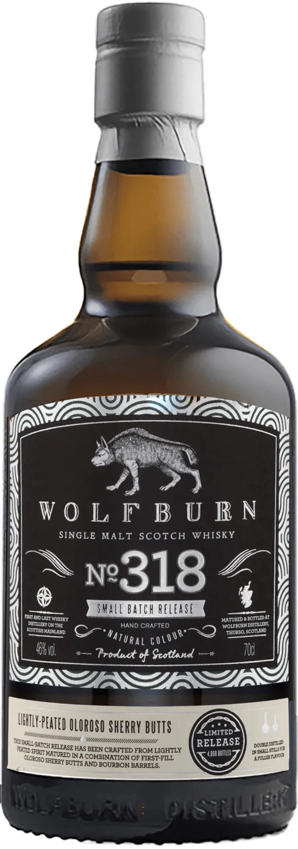  Liquor Loot- Wolfburn Batch No.318 Single Malt Scotch Whisky (700mL) -  