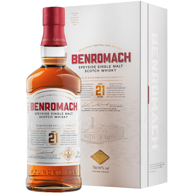 Benromach 21 Year Old Single Malt Scotch Whisky (700mL) - Liquor Loot- 