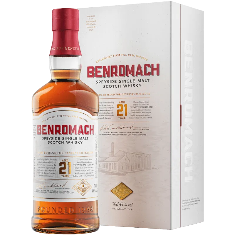  Liquor Loot- Benromach 21 Year Old Single Malt Scotch Whisky (700mL) -  
