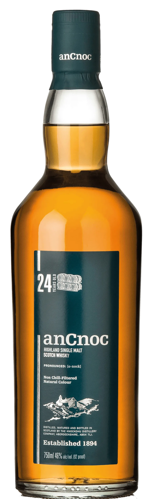  Liquor Loot- AnCnoc 24 Year Old Single Malt Scotch Whisky (700mL) -  
