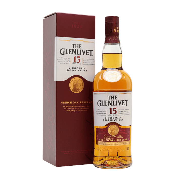 The Glenlivet 15 Year Old French Oak Reserve Single Malt Scotch Whisky(700mL) - Liquor Loot- 