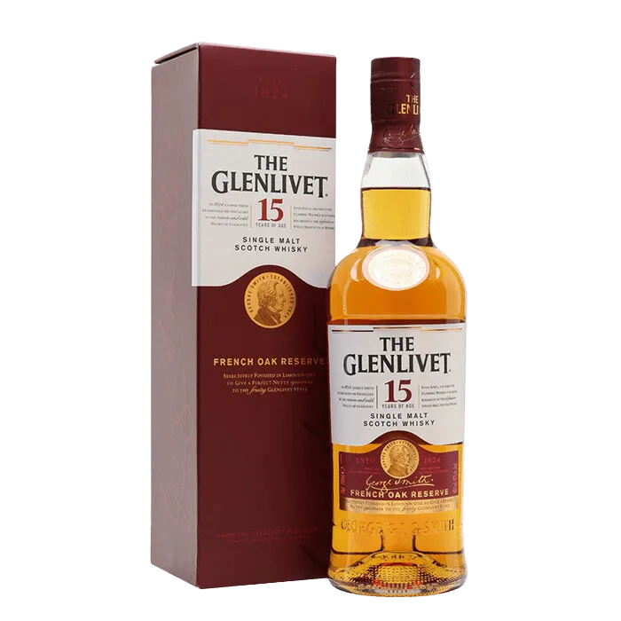  Liquor Loot- The Glenlivet 15 Year Old French Oak Reserve Single Malt Scotch Whisky(700mL) -  