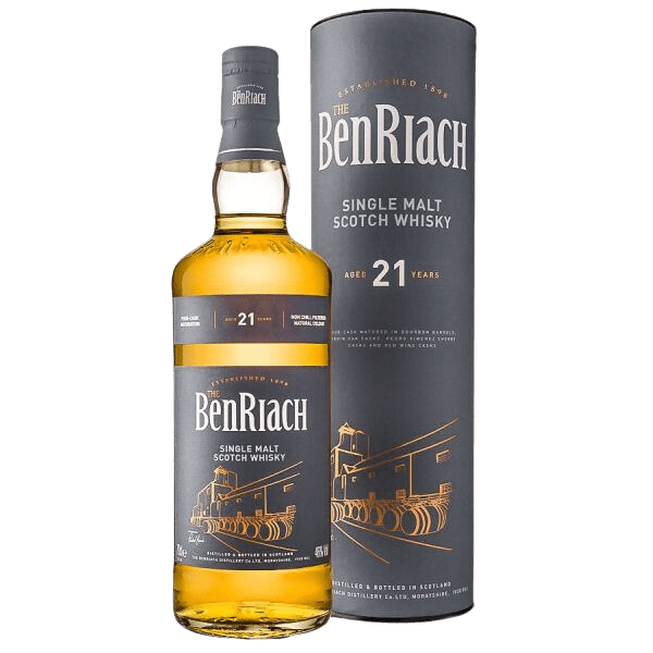 BenRiach Classic 21 Year Old Single Malt Scotch Whisky (700mL) - Liquor Loot- 