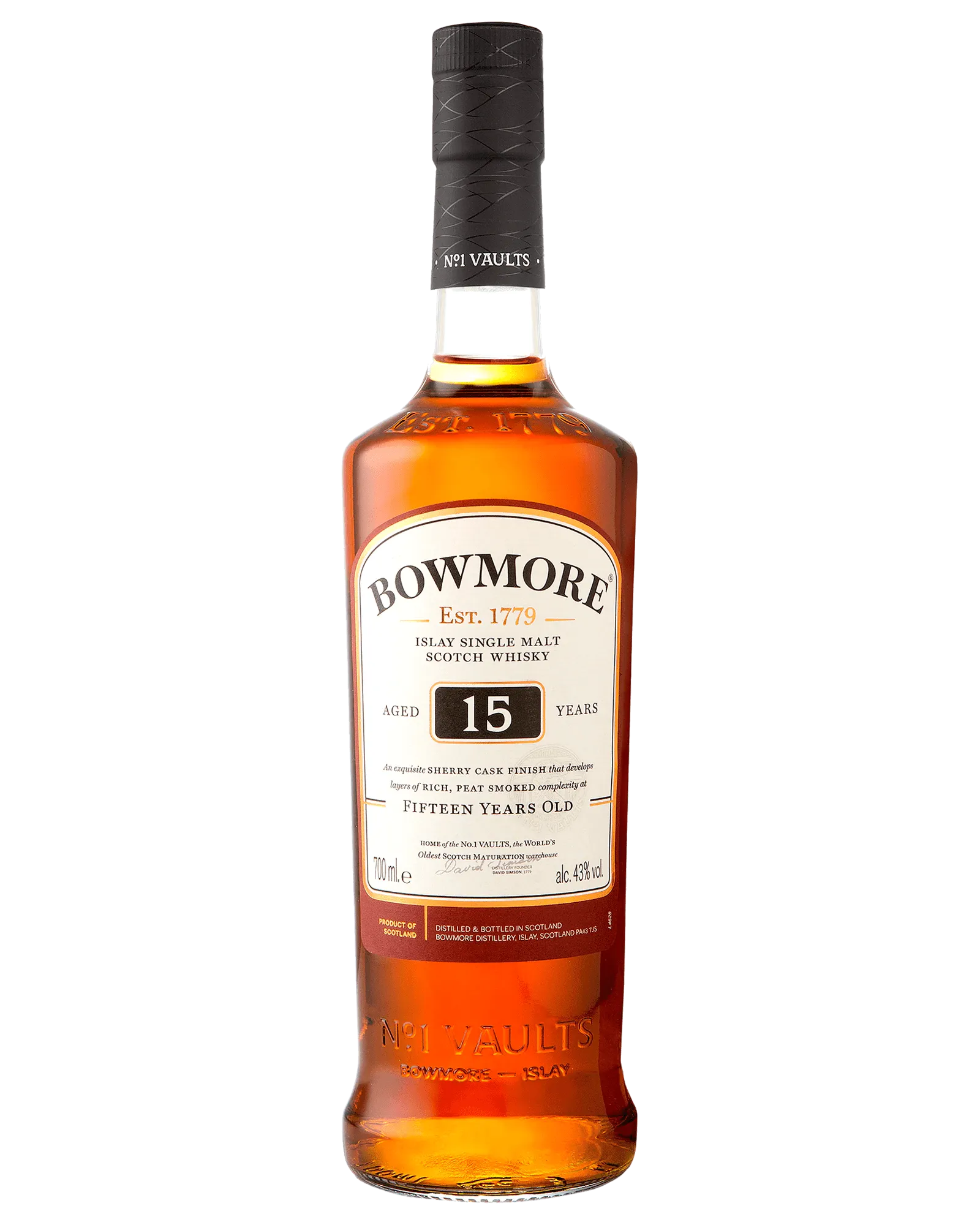  Liquor Loot- Bowmore Sherry Cask Finish 15 Year Old Single Malt Scotch Whisky (700mL) -  