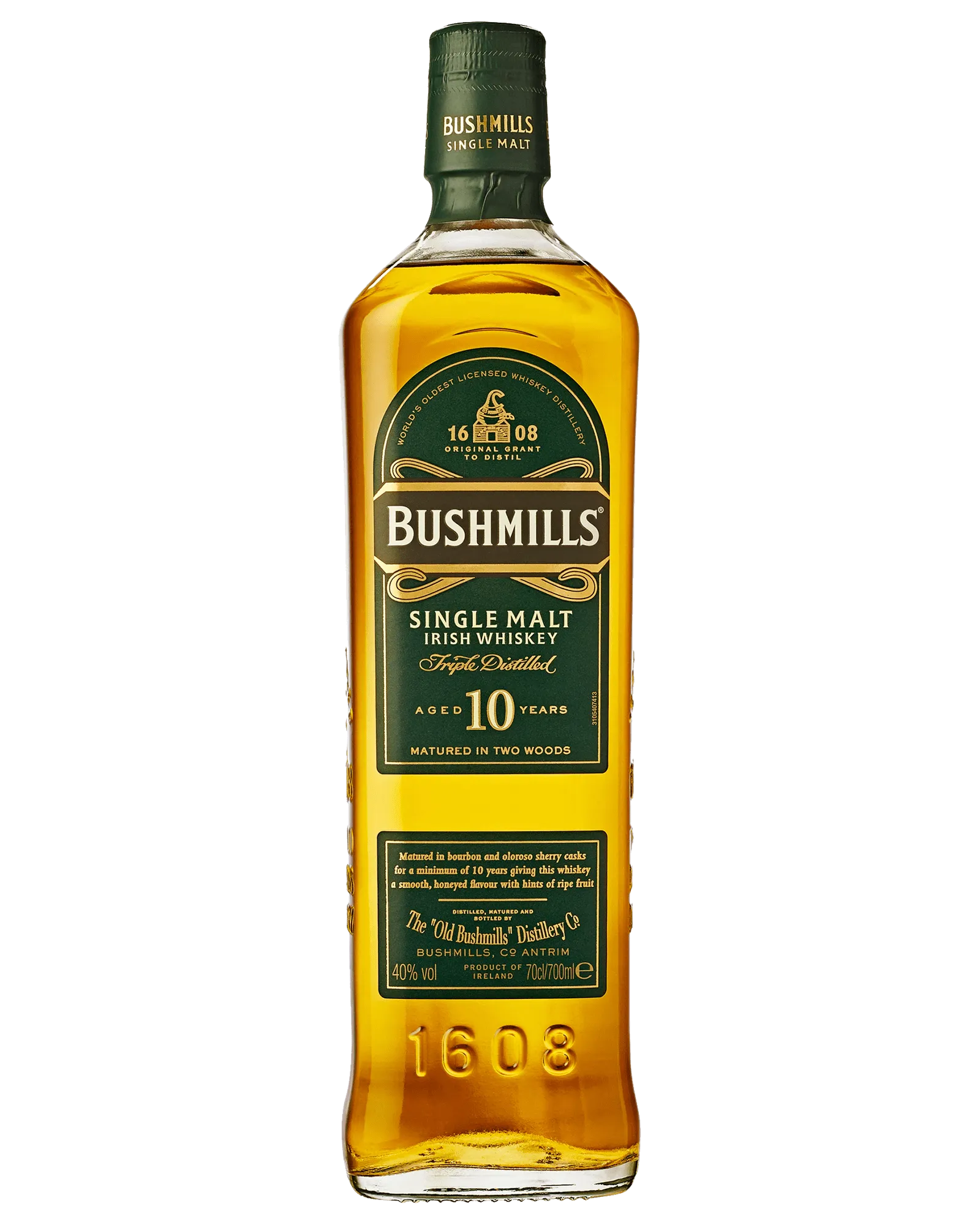  Liquor Loot- Bushmills 10 Year Old Triple Distilled Single Malt Irish Whiskey (700mL) -  