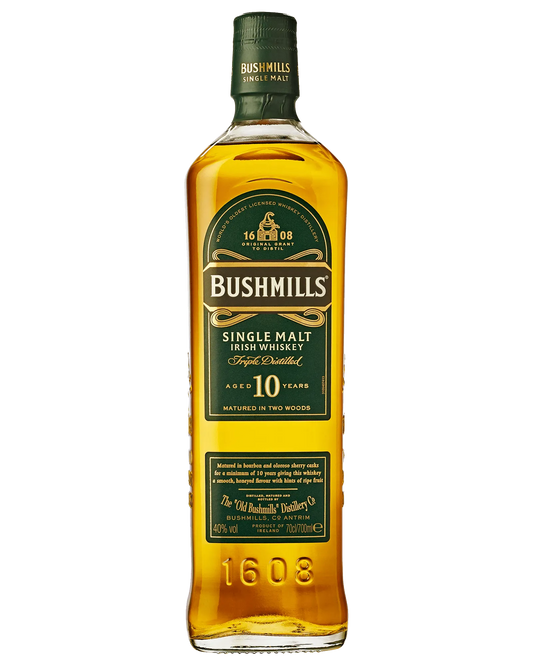  Liquor Loot- Bushmills 10 Year Old Triple Distilled Single Malt Irish Whiskey (700mL) -  