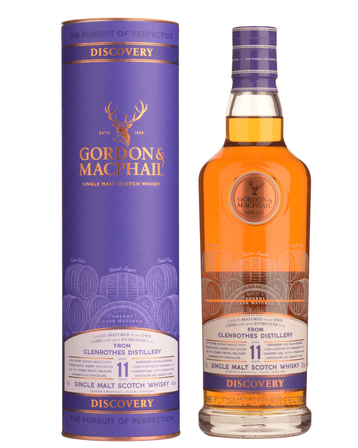 Gordon & MacPhail Discovery Glenrothes 11 Year Old Sherry Cask Single Malt Scotch Whisky (700mL) - Liquor Loot- 