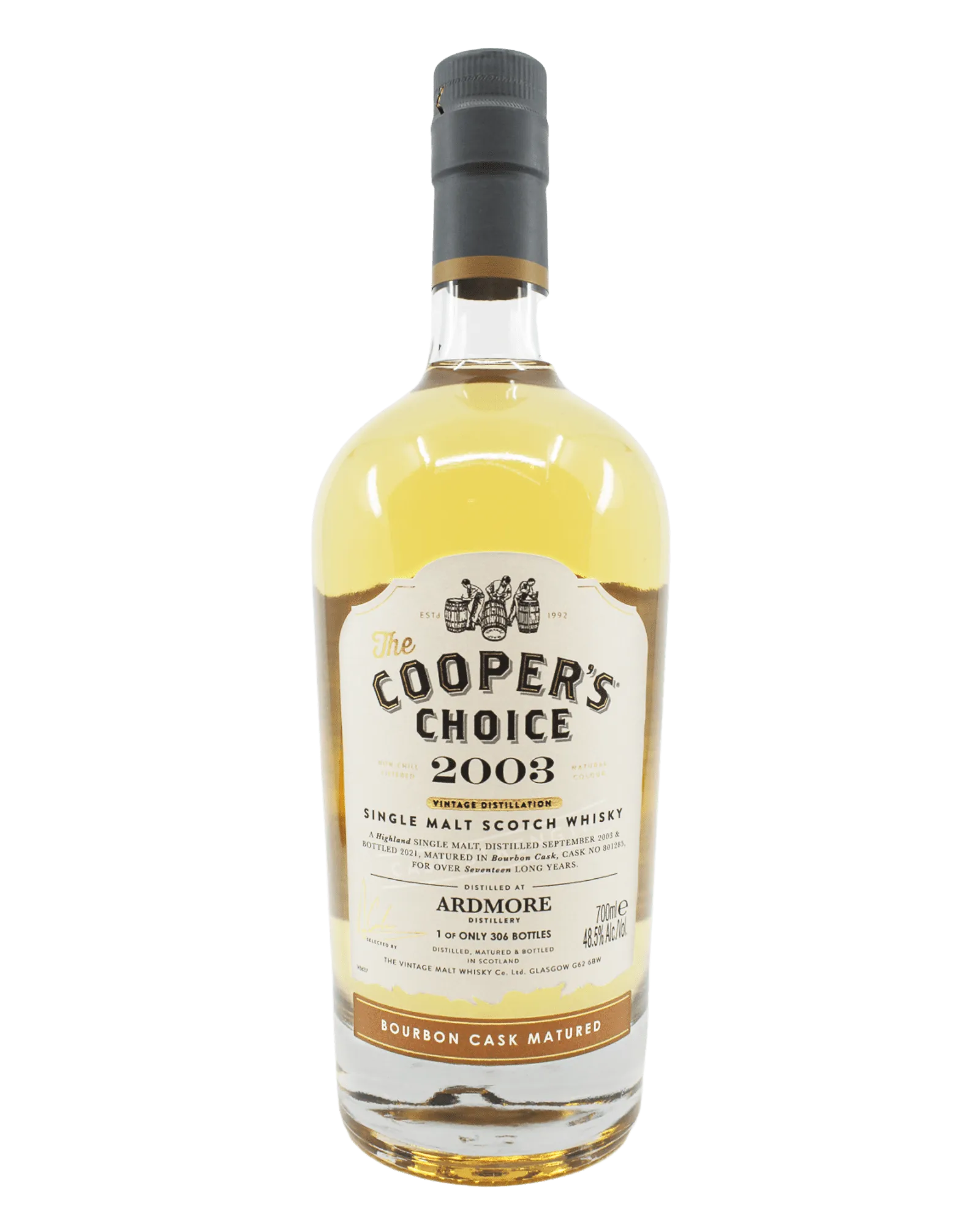  Liquor Loot- Cooper’s Choice Ardmore 2003 17 Year Old Single Malt Scotch Whisky (700mL) -  
