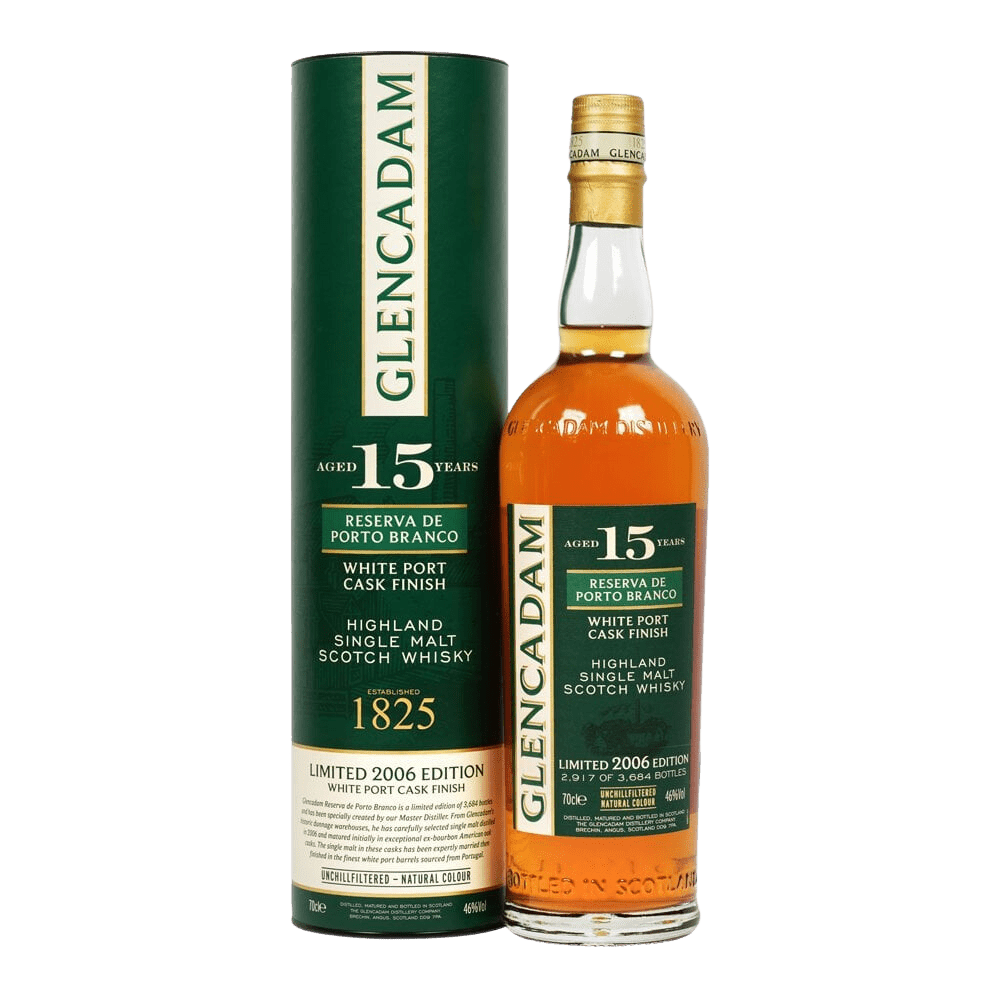 Glencadam 15 Year Old White Port Cask Finish Highland Whisky (700mL) - Liquor Loot- 