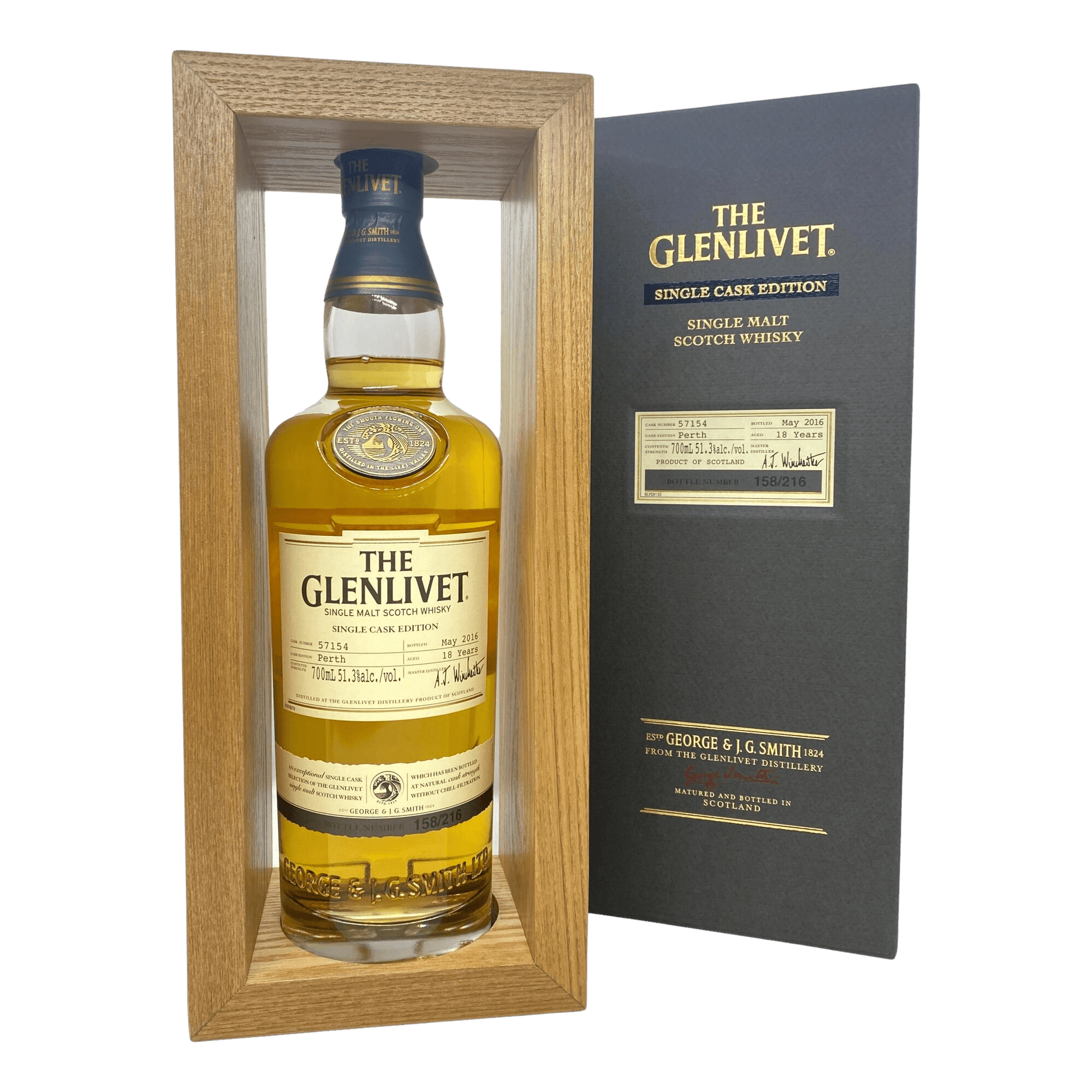 The Glenlivet “Perth” Single Cask Edition 18 Year Old Single Malt Scotch Whisky (700mL) - Liquor Loot- 