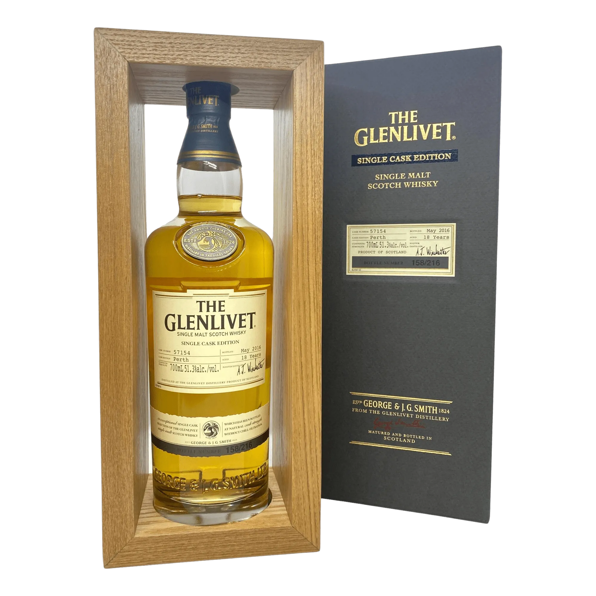  Liquor Loot- The Glenlivet “Perth” Single Cask Edition 18 Year Old Single Malt Scotch Whisky (700mL) -  