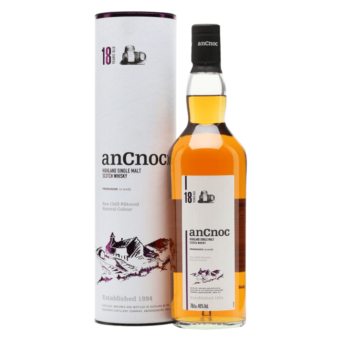 AnCnoc 18 Year Old Single Malt Scotch Whisky (700mL) - Liquor Loot- 