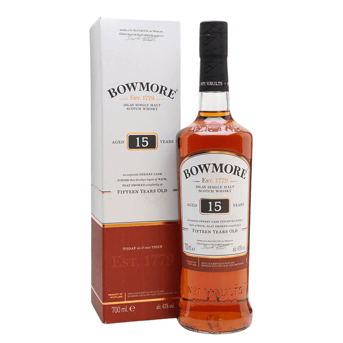 Bowmore Sherry Cask Finish 15 Year Old Single Malt Scotch Whisky (700mL) - Liquor Loot- 