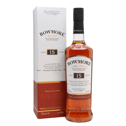  Liquor Loot- Bowmore Sherry Cask Finish 15 Year Old Single Malt Scotch Whisky (700mL) -  