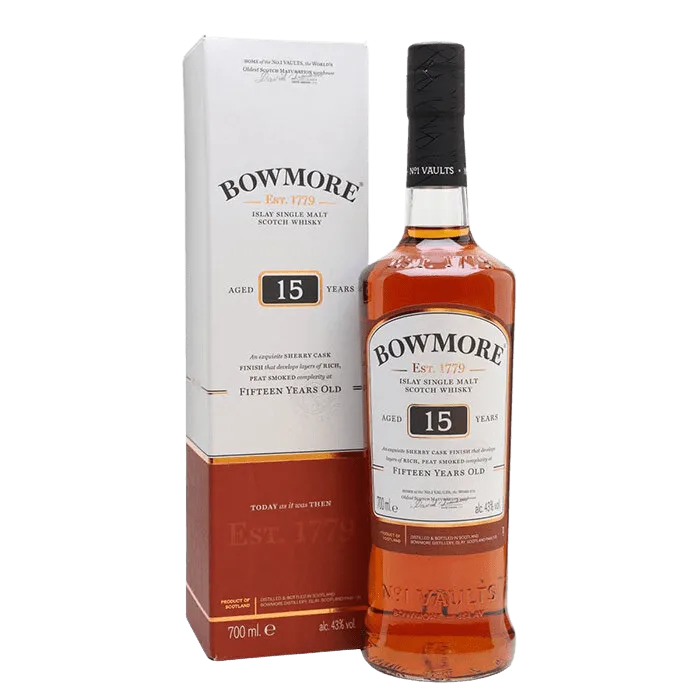  Liquor Loot- Bowmore Sherry Cask Finish 15 Year Old Single Malt Scotch Whisky (700mL) -  
