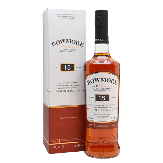  Liquor Loot- Bowmore Sherry Cask Finish 15 Year Old Single Malt Scotch Whisky (700mL) -  