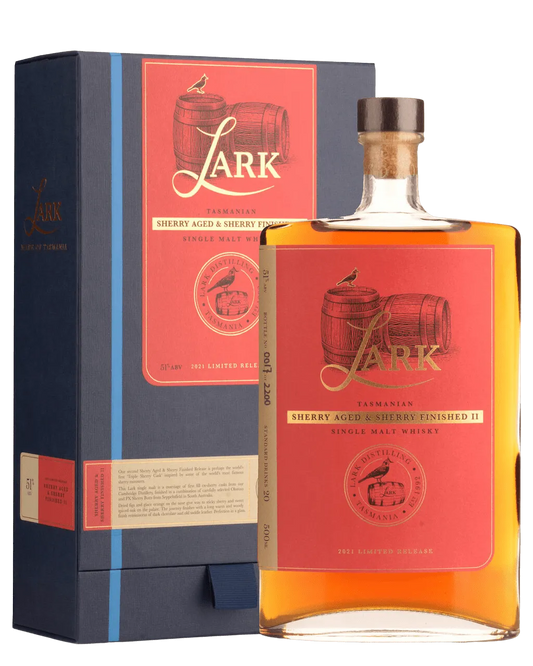  Liquor Loot- Lark Distillery Sherry Aged & Sherry Finished II Single Malt Australian Whisky (500mL) -  
