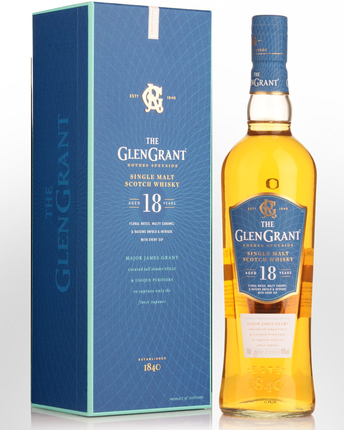 Glen Grant 18 Year Old Single Malt Scotch Whisky (700mL) - Liquor Loot- 