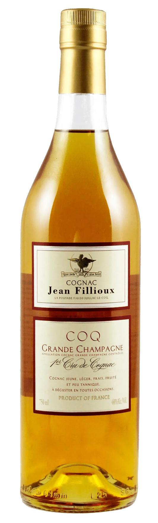  Liquor Loot- Jean Fillioux Le Coq Grande Champagne Cognac (700mL) -  