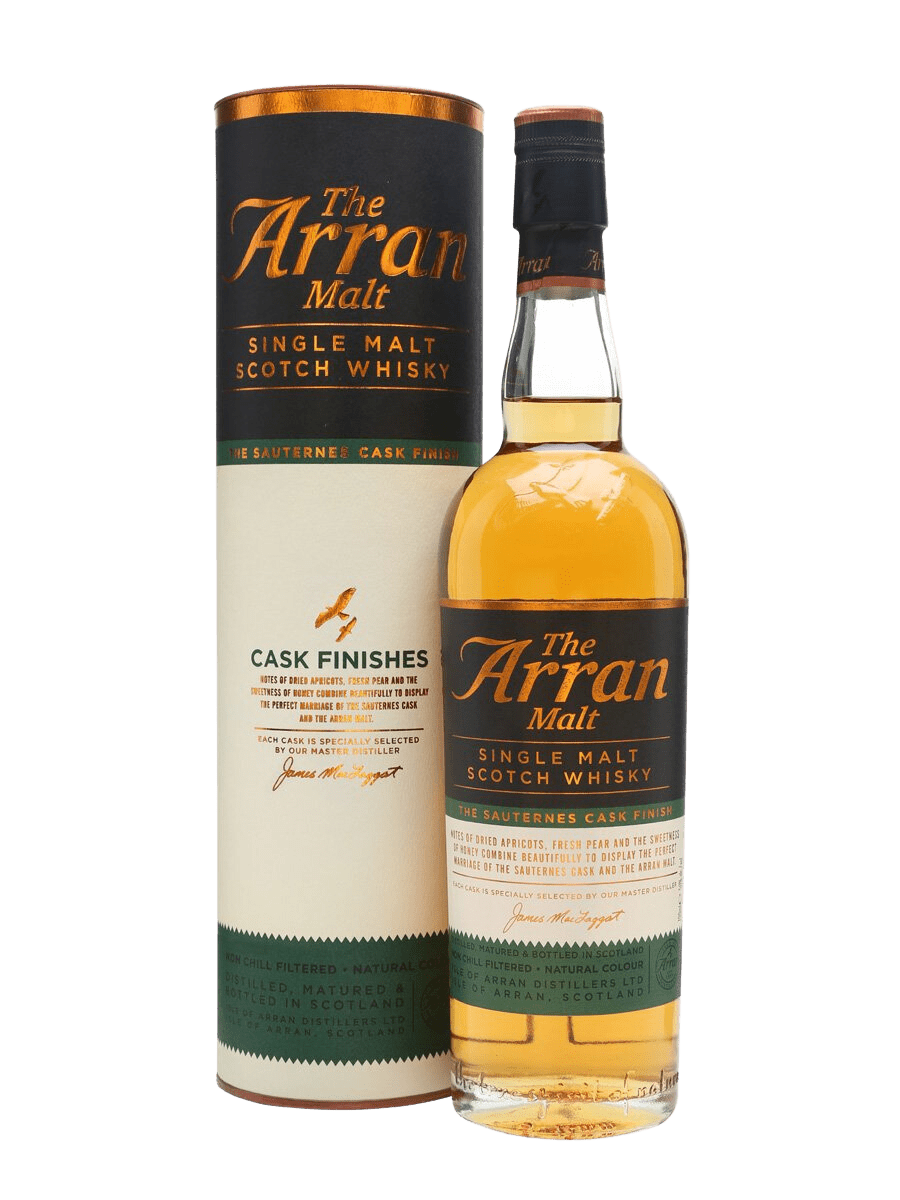 Arran Sauternes Cask Finish Single Malt Scotch Whisky (700mL) - Liquor Loot- 