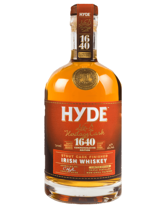 Hyde No.8 Heritage Cask Stout Cask Finish Irish Whiskey (700mL) - Liquor Loot- 