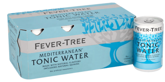  Liquor Loot- Fever-Tree Premium Mediterranean Tonic Water Cans (150ml x 8) -  