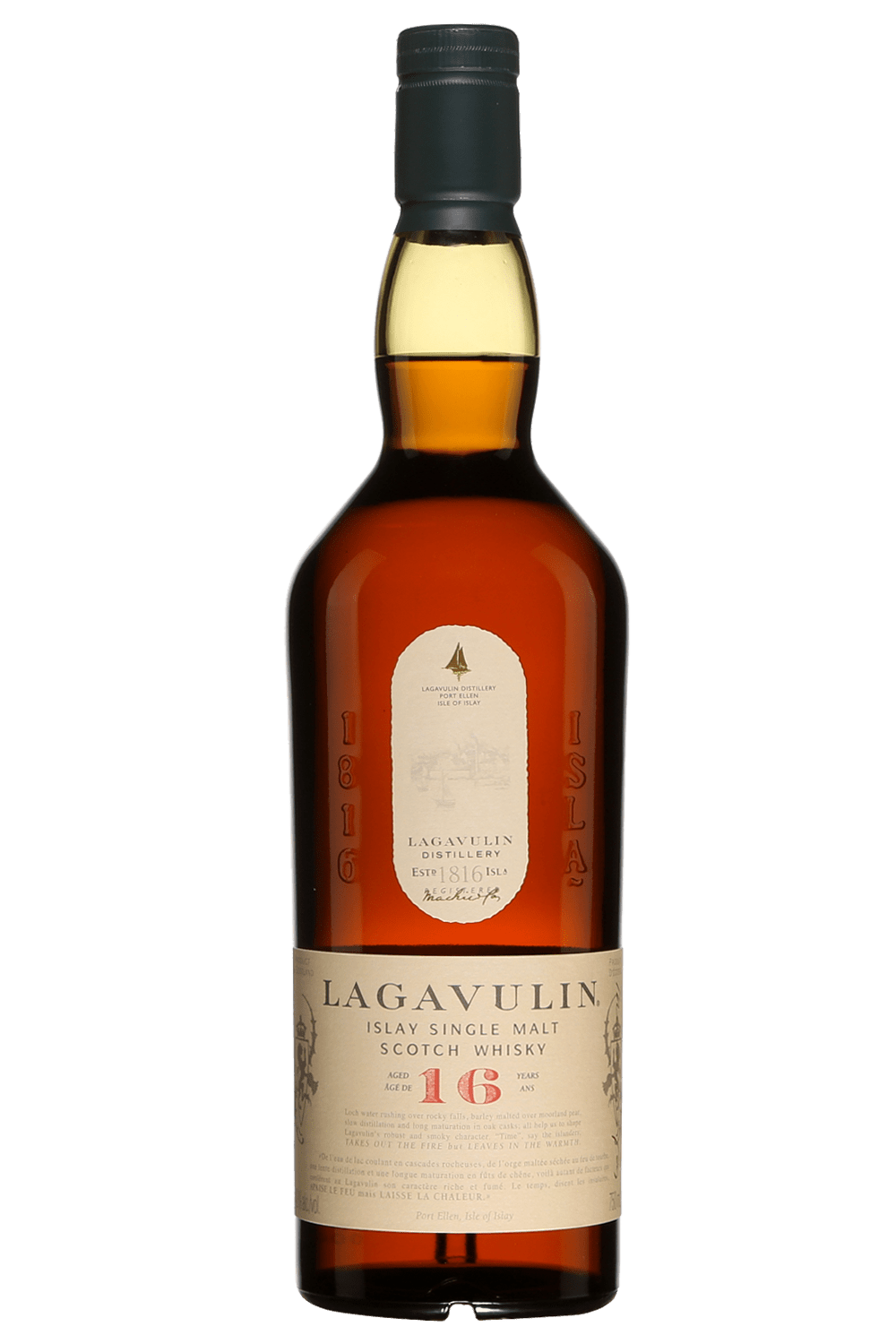 Lagavulin 16 Year Old Islay Single Malt Scotch Whisky (700mL) - Liquor Loot- 