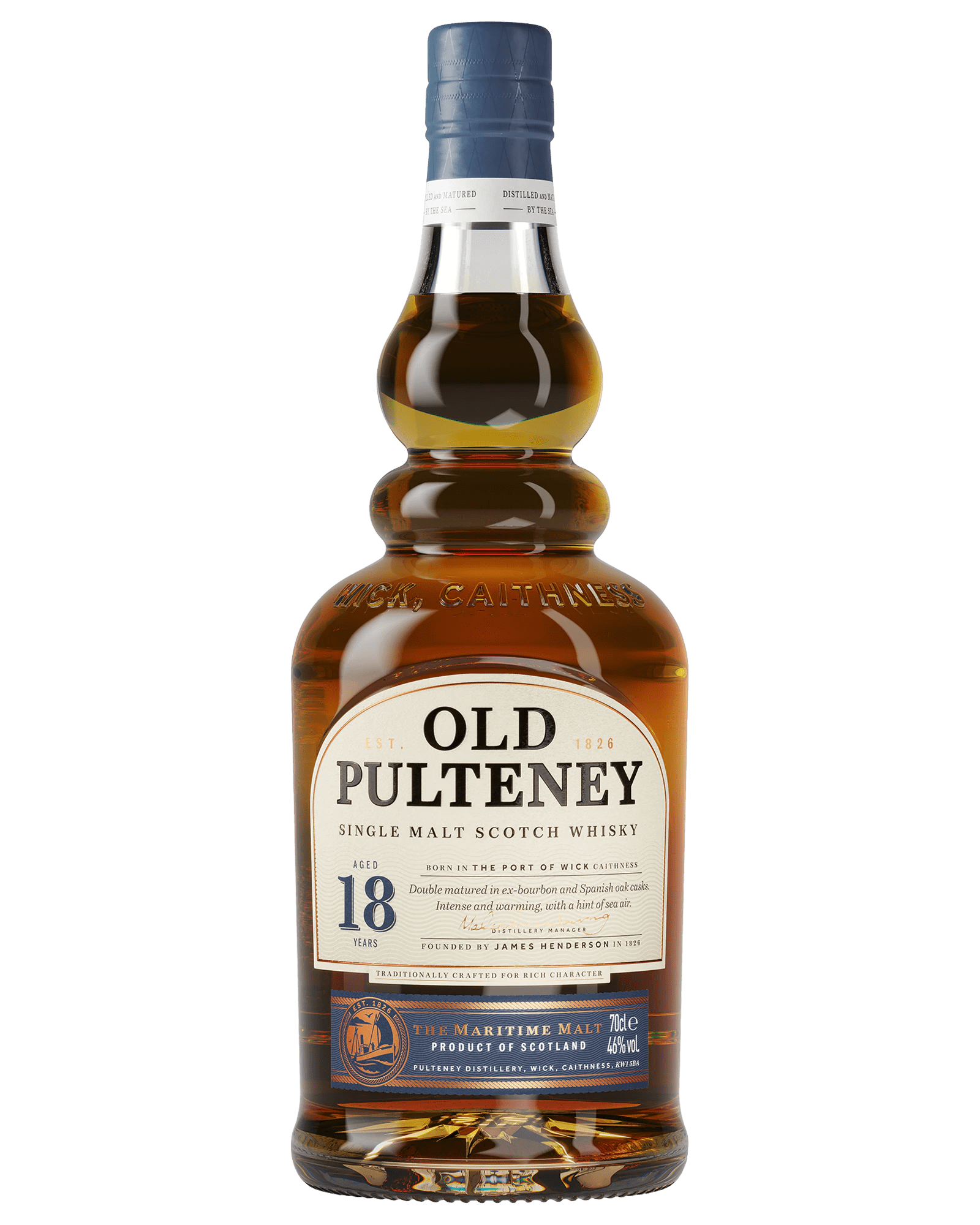 Old Pulteney 18 year old Single Malt Scotch Whisky (700mL) - Liquor Loot- 