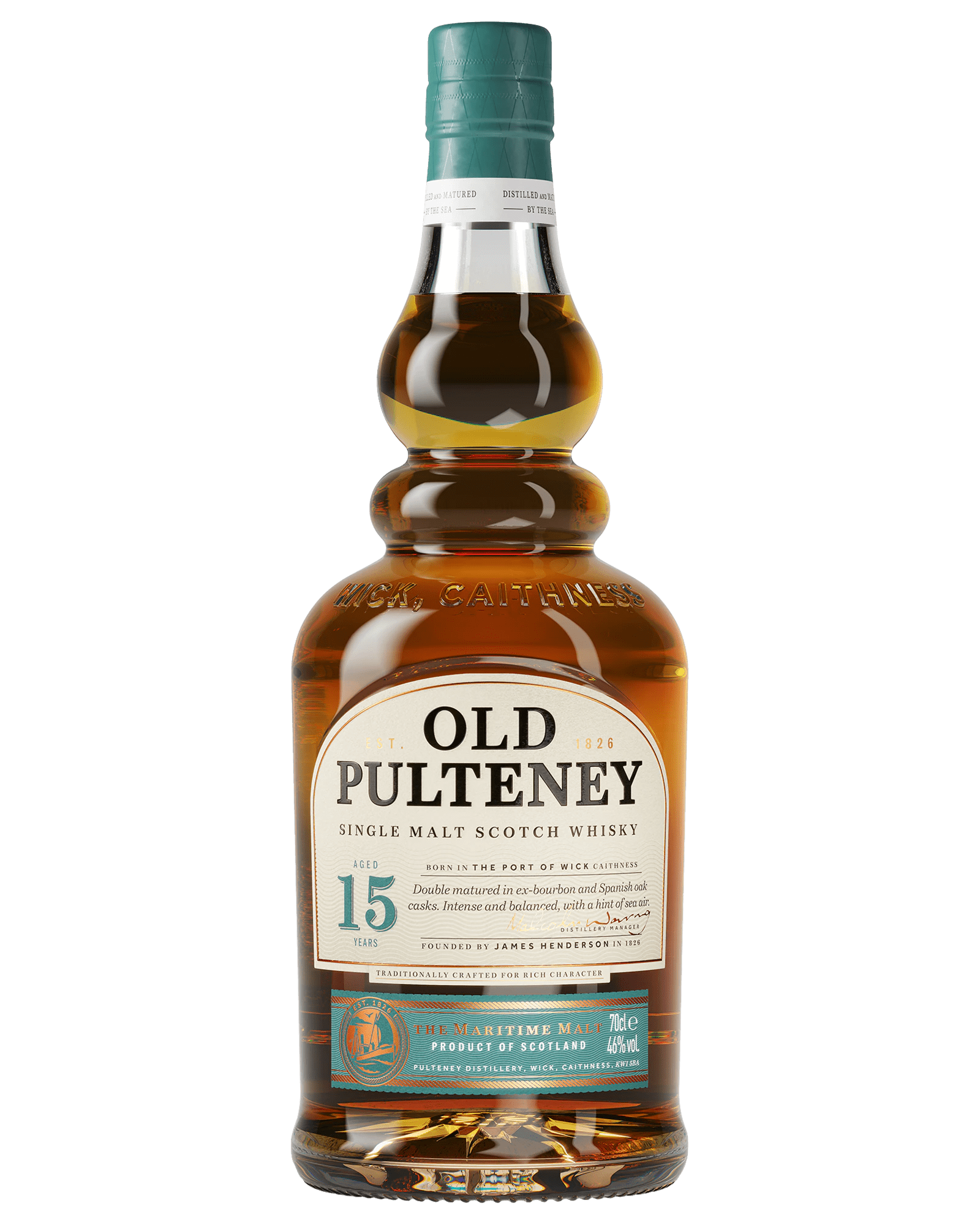 Old Pulteney 15 year old Single Malt Scotch Whisky (700mL) - Liquor Loot- 