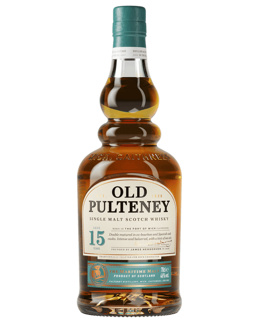 Old Pulteney 15 year old Single Malt Scotch Whisky (700mL) - Liquor Loot- 