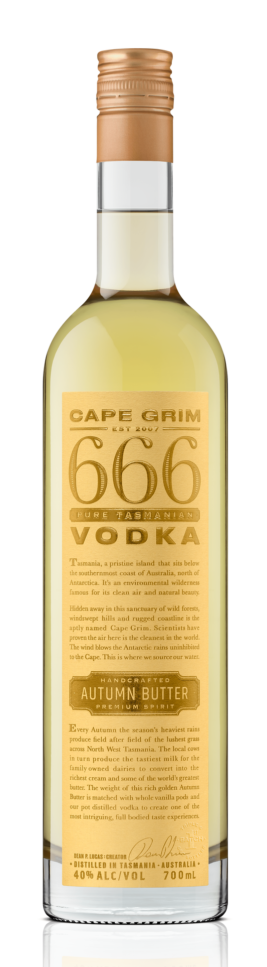 Cape Grim 666 Autumn Butter Vodka (700mL) - Liquor Loot- 