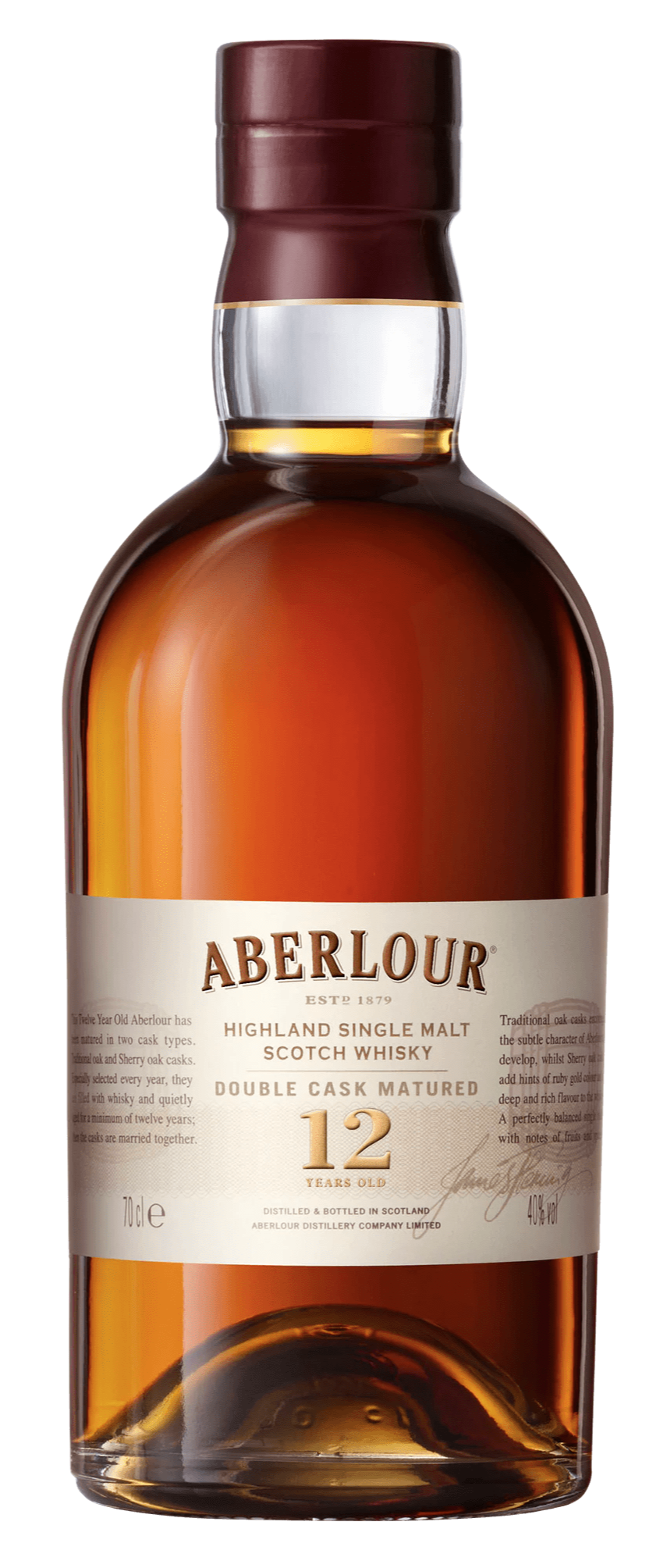 Aberlour 12 Year Old Double Cask Matured Single Malt Scotch Whisky (700mL) - Liquor Loot- 