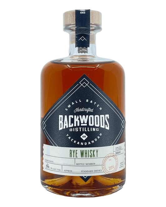 Backwoods Australian Rye Whisky - Batch #5 (500mL) - Liquor Loot- 