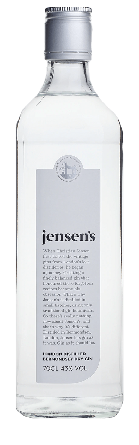 Jensen's Bermondsey Dry Gin (700mL) - Liquor Loot- 