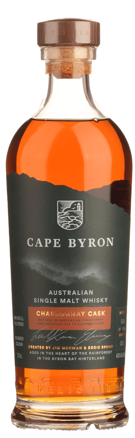 Cape Byron Chardonnay Cask Australian Single Malt Whisky (700mL) - Liquor Loot- 