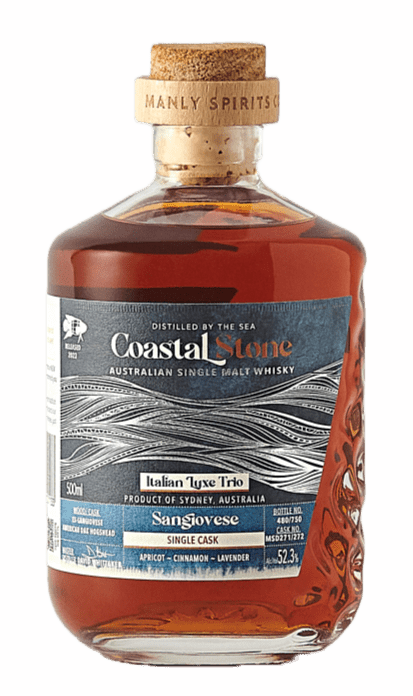 Manly Spirits Coastal Stone 'Italian Series' Sangiovese Expression Single Malt Whisky (500mL) - Liquor Loot- 