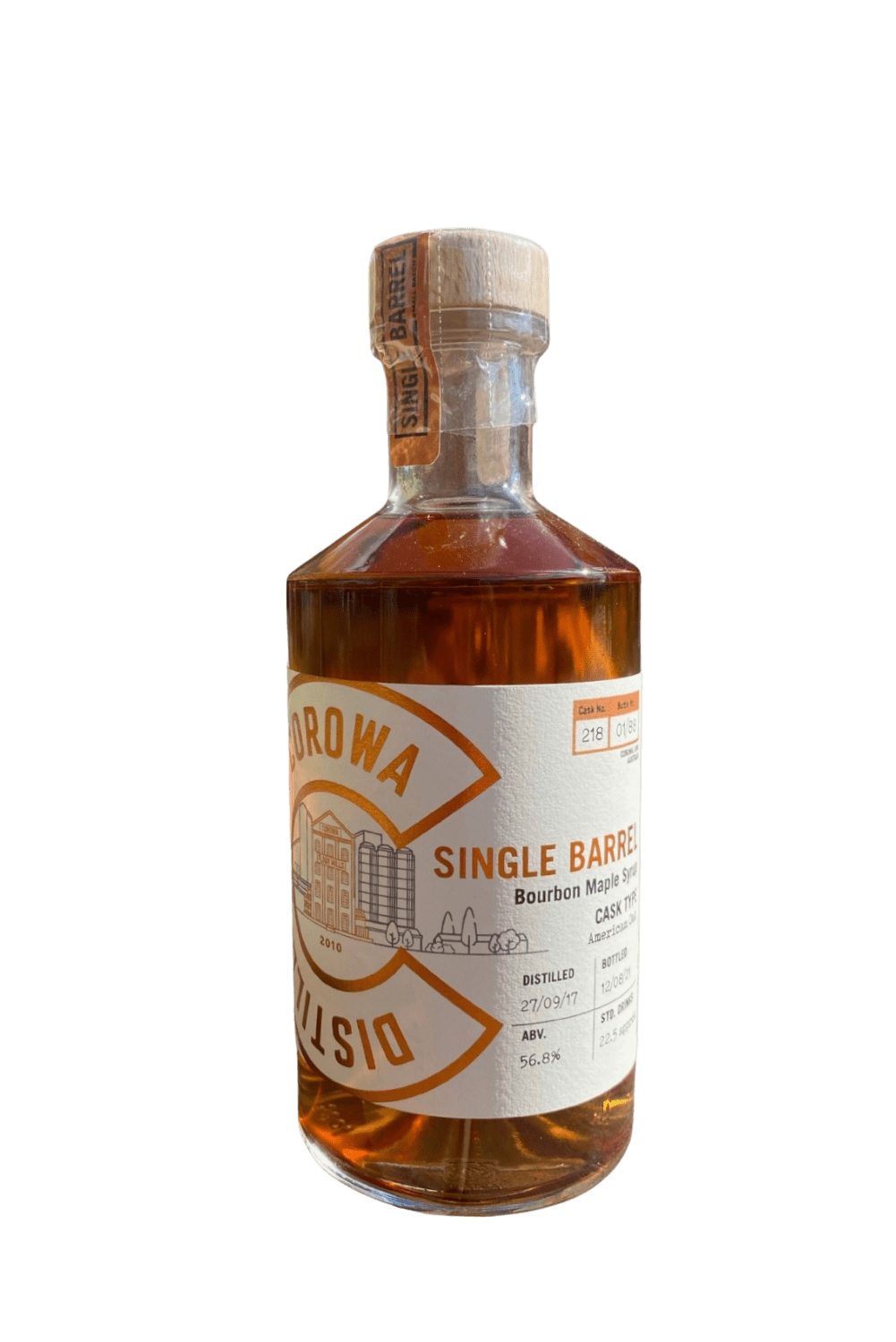  Liquor Loot- Corowa Distilling Co. Single Barrel Bourbon Maple Syrup Cask Single Malt Australian Whisky (500mL) -  