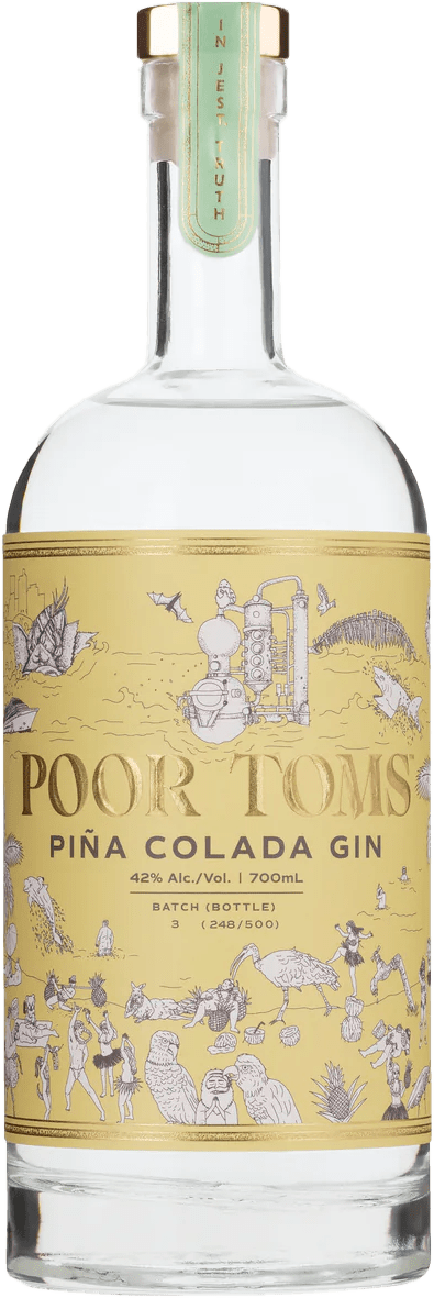 Poor Toms Pina Colada Gin (700mL) - Liquor Loot- 