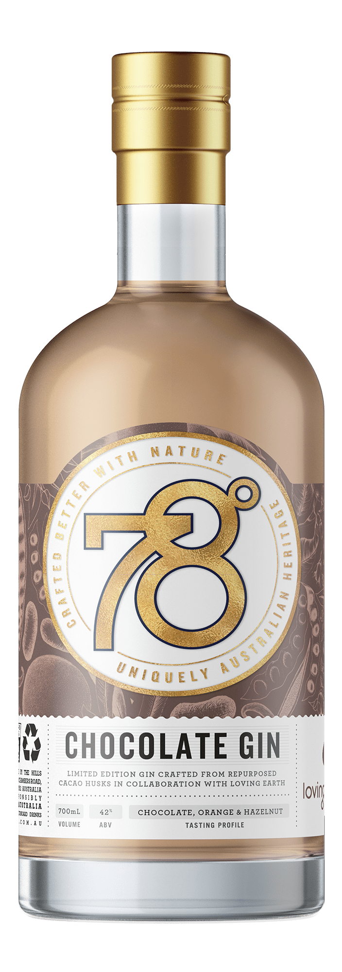  Liquor Loot- Adelaide Hills Distillery 78 Degrees Chocolate Gin (700mL) -  